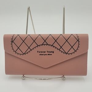 Womens foldover Leather Wallet